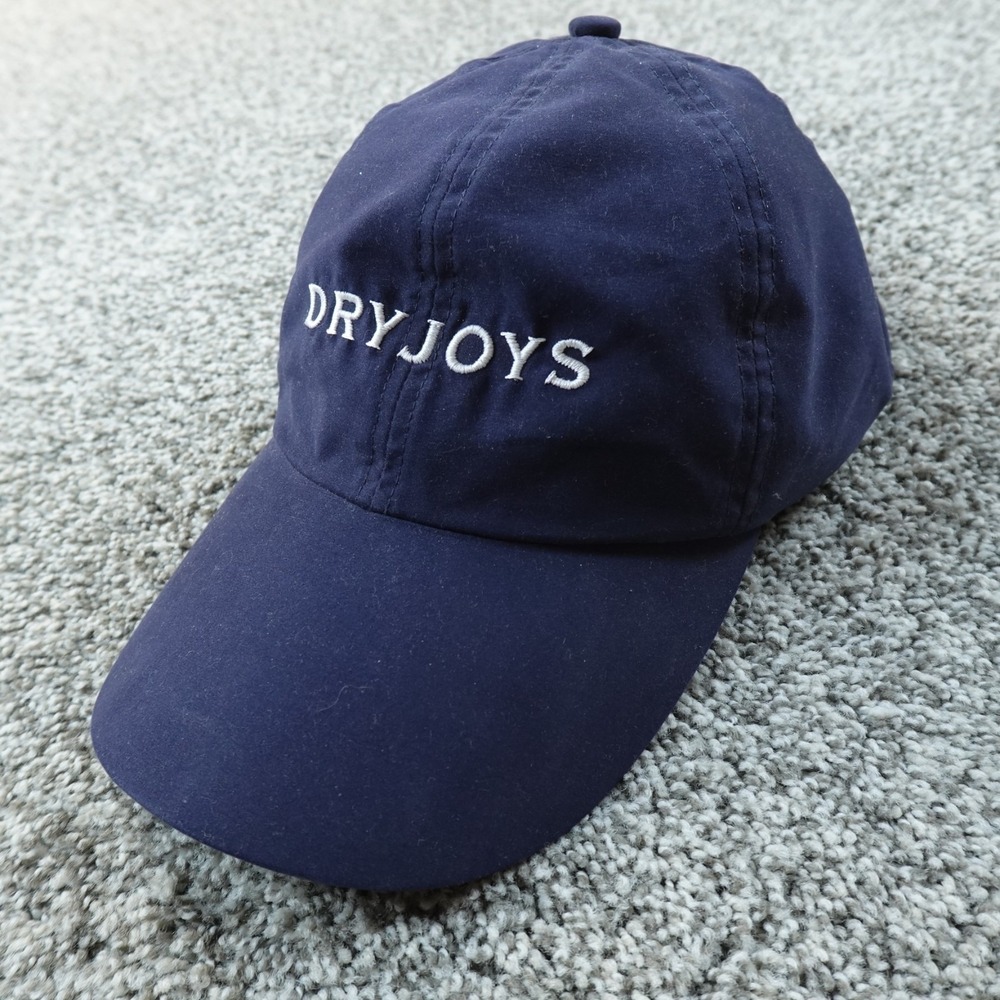 Footjoy Hat Mens Blue DryJoys Adjustable Strap Back Waterproof Cap Golfing Golf